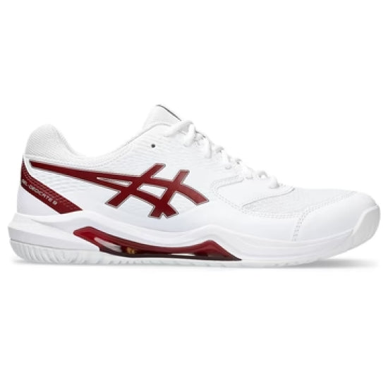 Asics Gel Dedicate 8 Men (White/Antique Red) Tennis Shoes