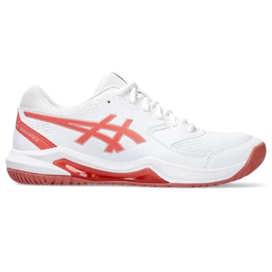 Asics Gel Dedicate 8 Women (White/Pink) Tennis Shoes