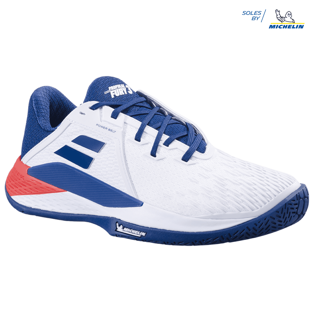 Babolat Propulse Fury 3 AC M (White/Estate Blue) Tennis Shoes