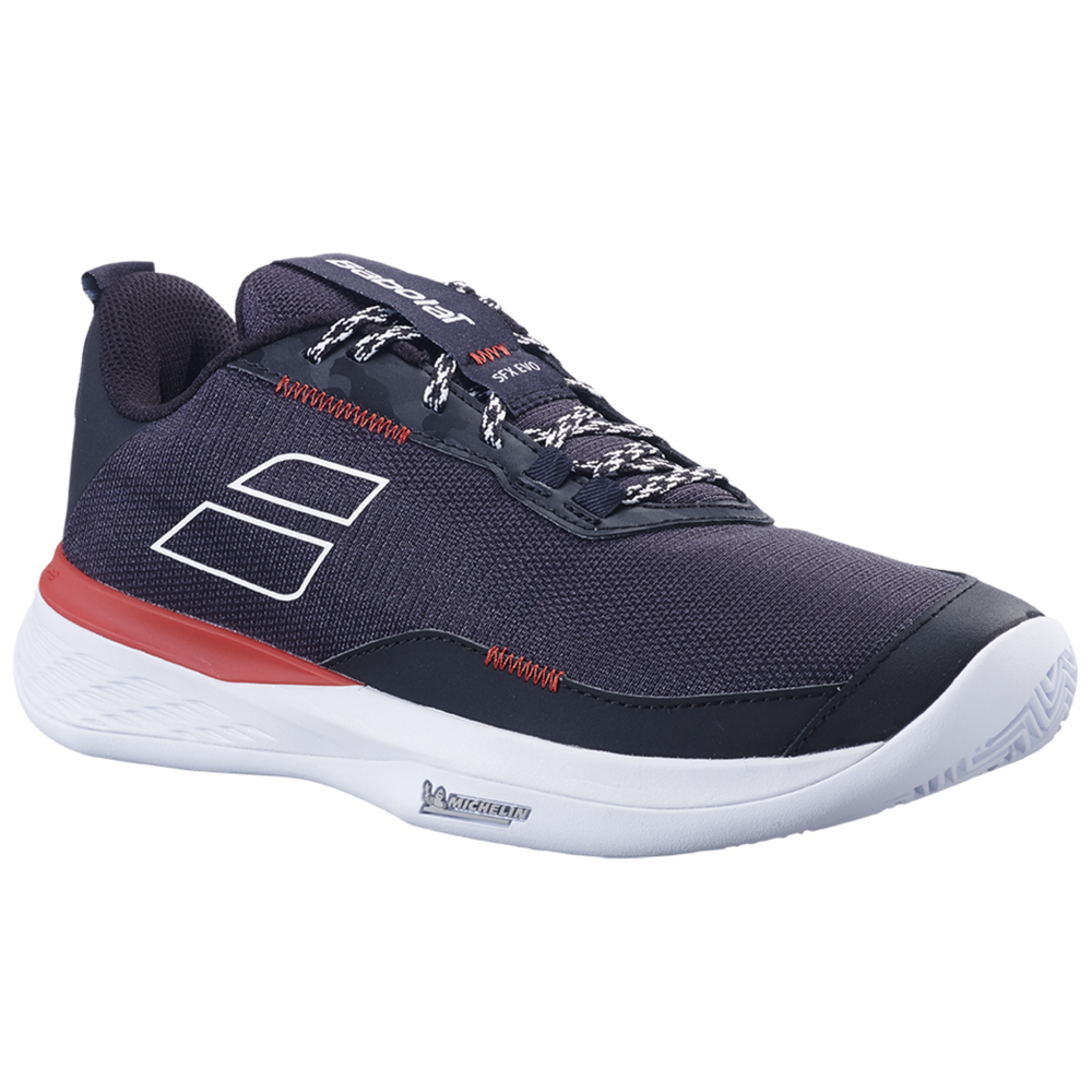 Babolat SFX Evo All Court Men WIDE (Black/Fiesta Red) Tennis Shoes