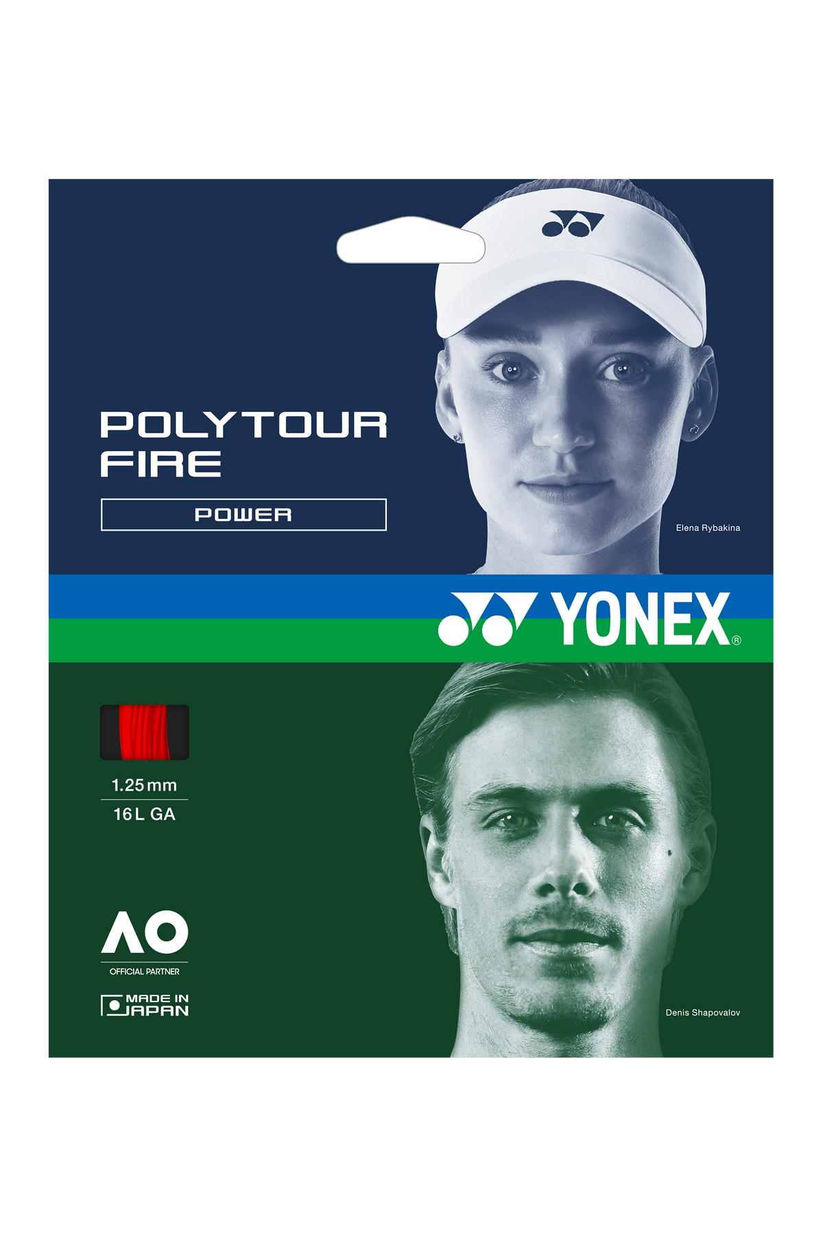 Yonex Polytour Fire 1.25 Tennis Stringing