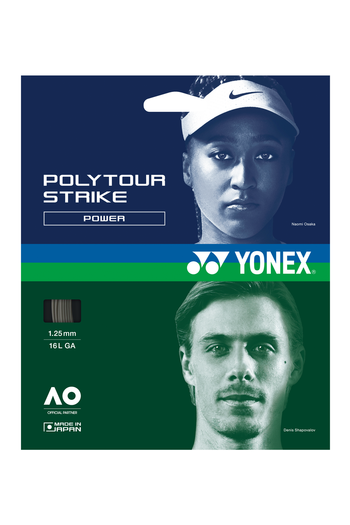 Yonex Polytour Strike 1.25 Tennis Stringing