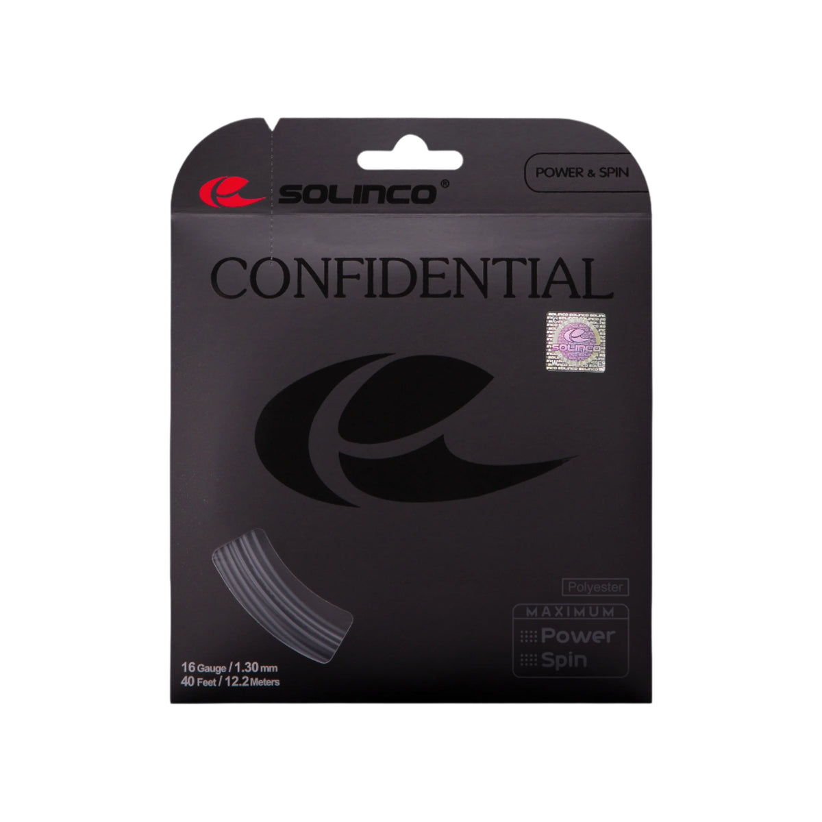 Solinco Confidential 1.25 Tennis Stringing